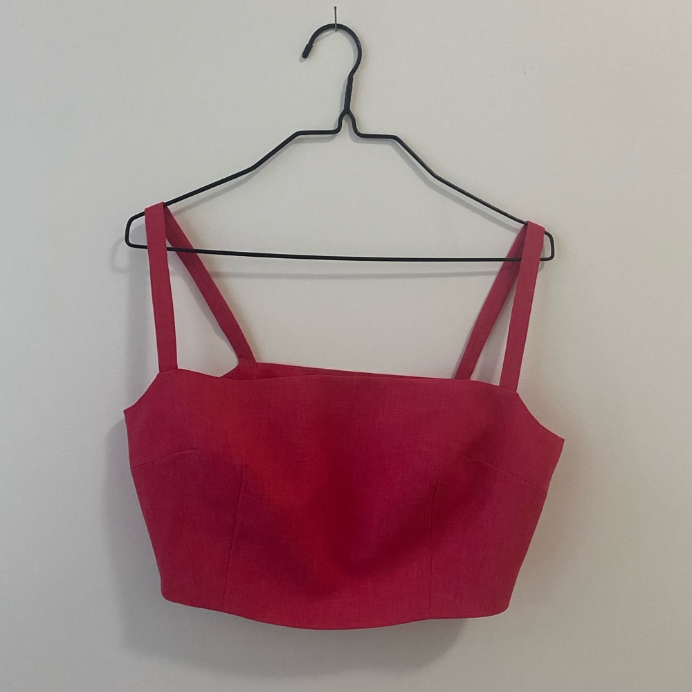 Hot pink crop top